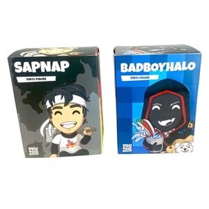 Youtooz Sapnap and Bad Boy Halo Vinyl‎ Collectible Figurines